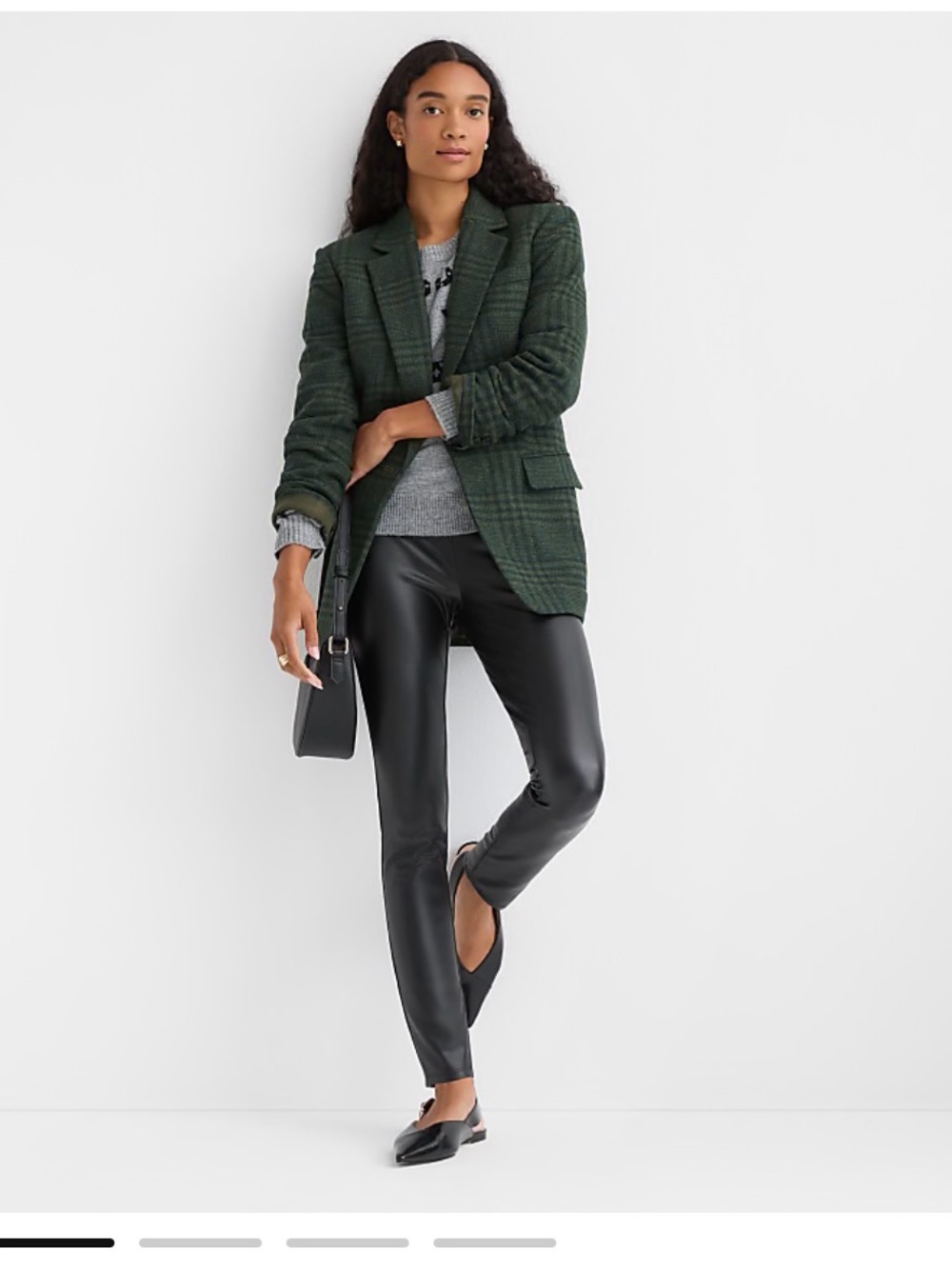 LOFT Black Faux-Leather Leggings